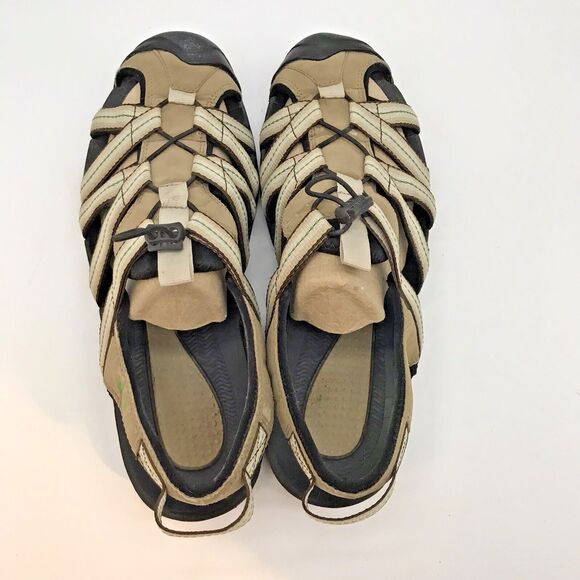 Lands' End Sandals Men's 9EE Bungee Lock Cap Toe Hiking Trail Water Sport Shoes - Picture 6 of 10